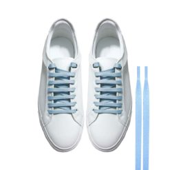 Cordones Zapatillas Azul Cielo Planos