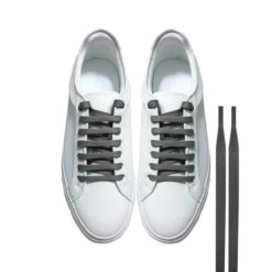 Cordones Zapatillas Gris Planos
