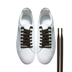 Cordones Zapatillas Marrón Planos