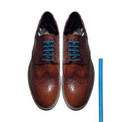 Cordones Zapatos Azul Redondos Finos