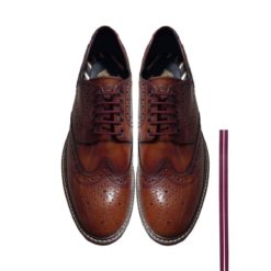 Cordones Zapatos Borgoña Redondos Finos