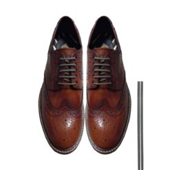 Cordones Zapatos Gris Redondos Finos