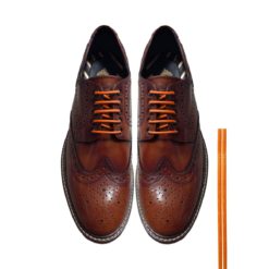 Cordones Zapatos Naranja Redondos Finos