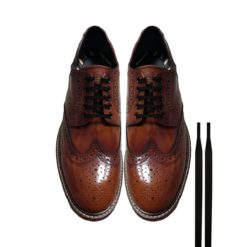 Cordones Zapatos Negro Planos Finos