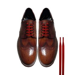 Cordones Zapatos Rojo Planos Finos