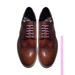 Cordones Zapatos Rosa Redondos Finos