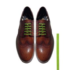 Cordones Zapatos Verde Manzana Redondos Finos