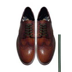 Cordones Zapatos Verde Militar Redondos Finos