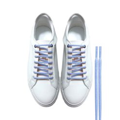 Cordones Zapatillas Azul Cielo Redondos