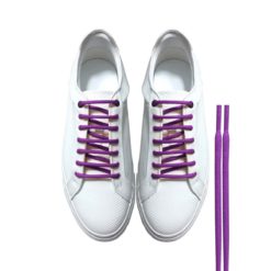 Cordones Zapatillas Purpura Redondos