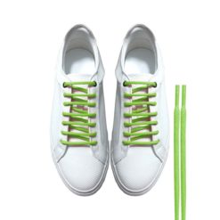 Cordones Zapatillas Verde Manzana Redondos