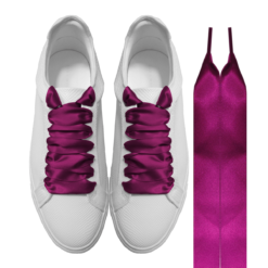 Cordones Raso Fucsia Anchos