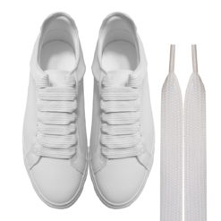 Cordones Super Anchos Blancos XL