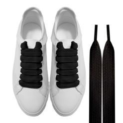 Cordones Super Anchos Negros XL