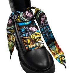Cordones Planos Estampados Raso Angeles - Imagen 4