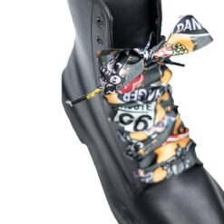 Cordones Planos  Estampados Raso Danger - Imagen 8
