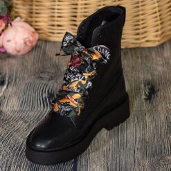 Cordones Planos  Estampados Raso Danger - Imagen 7