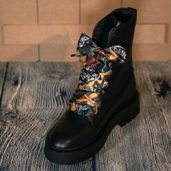 Cordones Planos  Estampados Raso Danger - Imagen 4