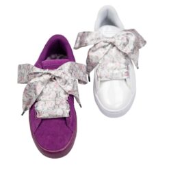 Cordones Planos Estampados Raso Flores Rosas - Imagen 9