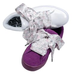 Cordones Planos Estampados Raso Flores Rosas - Imagen 10