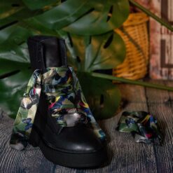 Cordones Planos Estampados Raso Pajaros - Imagen 3